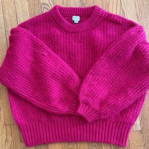 a new day Fuchsia Crew Neck Sweater